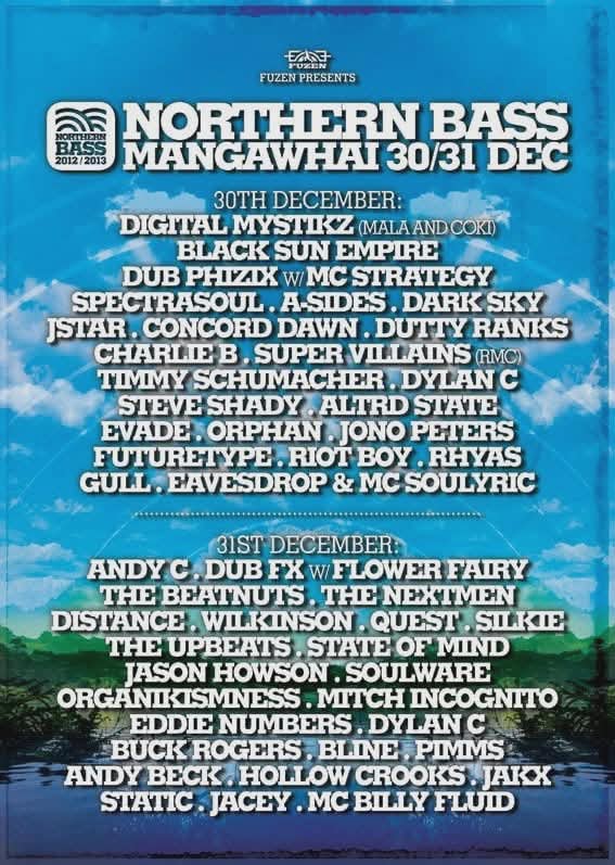 Northern Bass 2012 Festival Poster