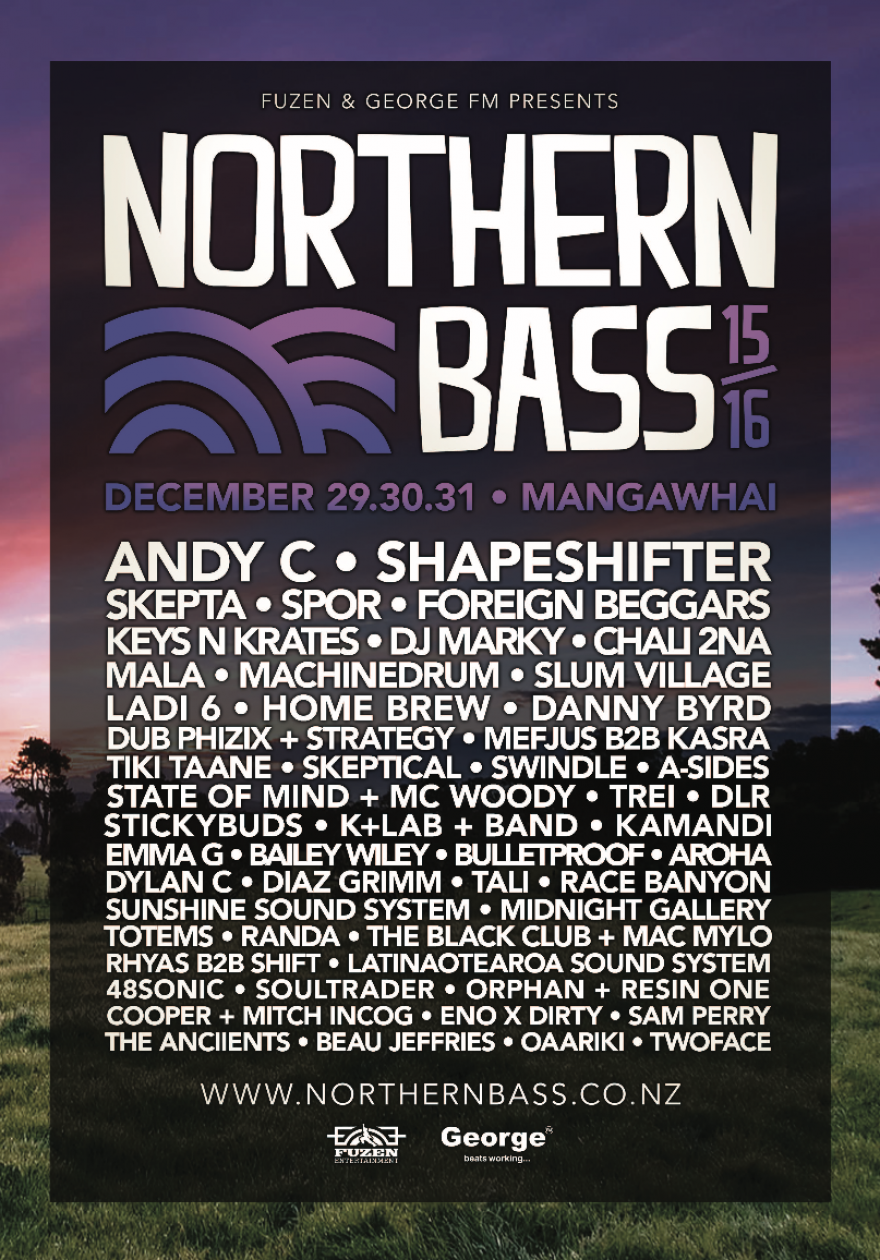 Northern Bass 2015 Festival Poster
