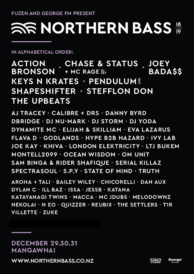 Northern Bass 2018 Festival Poster