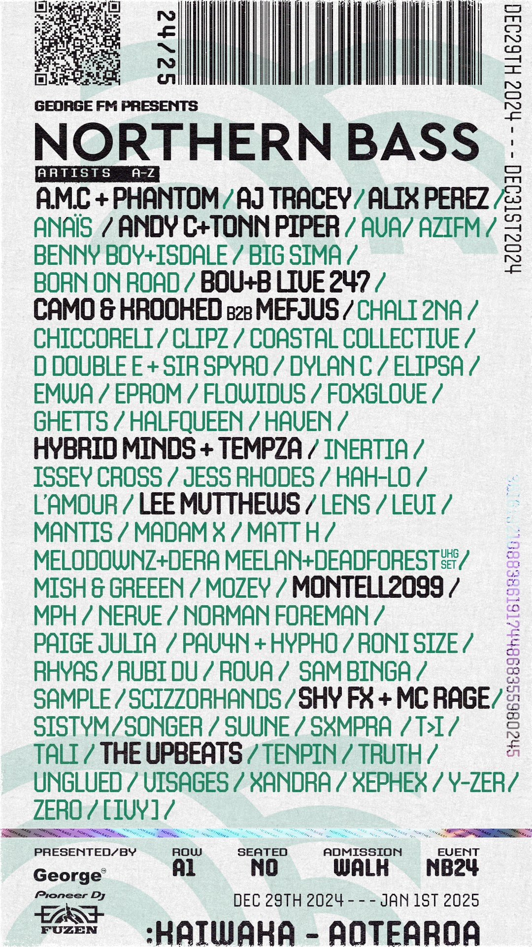 Northern Bass 2024 Festival Poster
